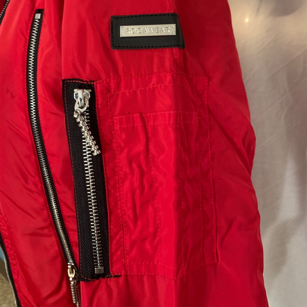 Red RocaWear Bomber Jacket - Picture 2 of 10